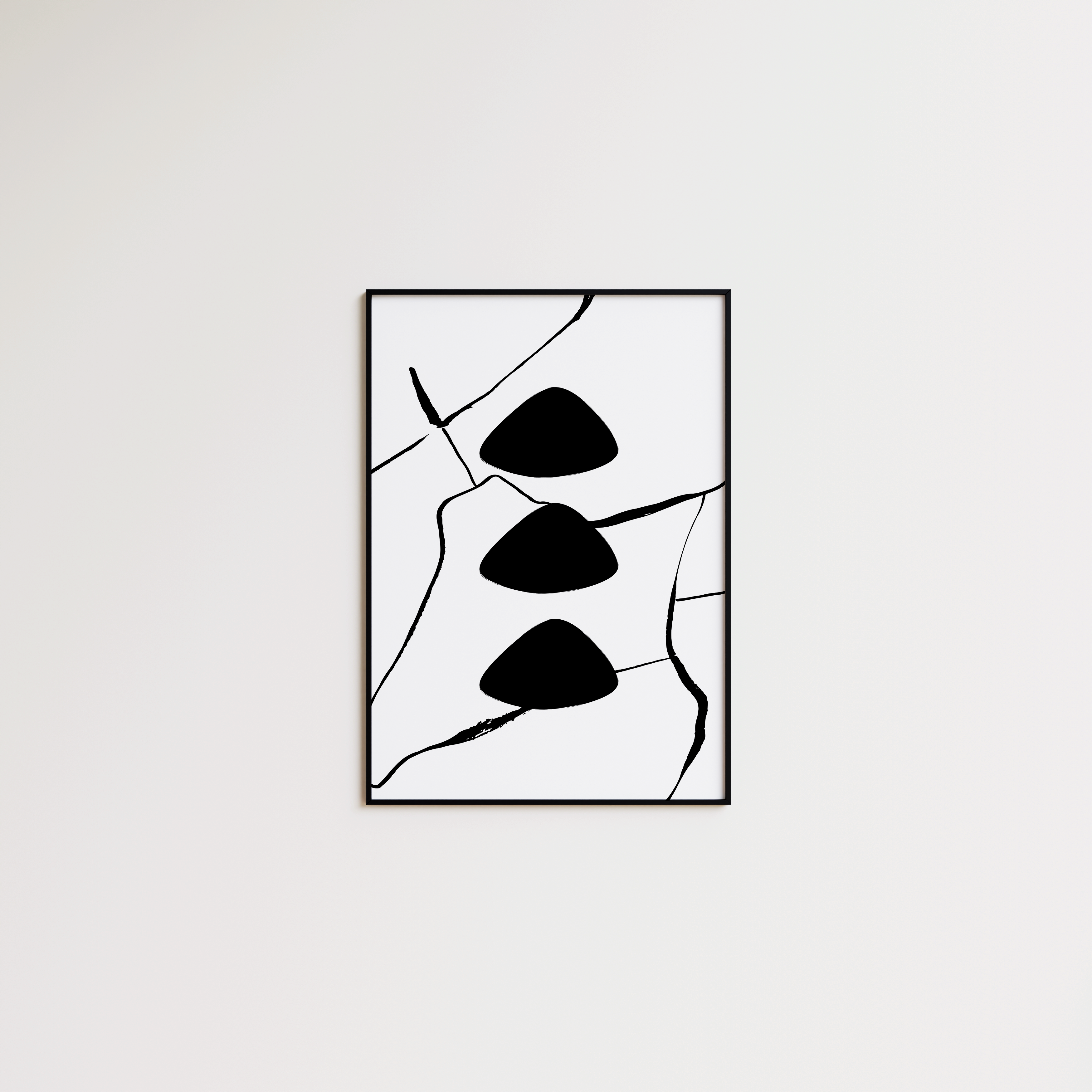 Abstract Black Shapes 3