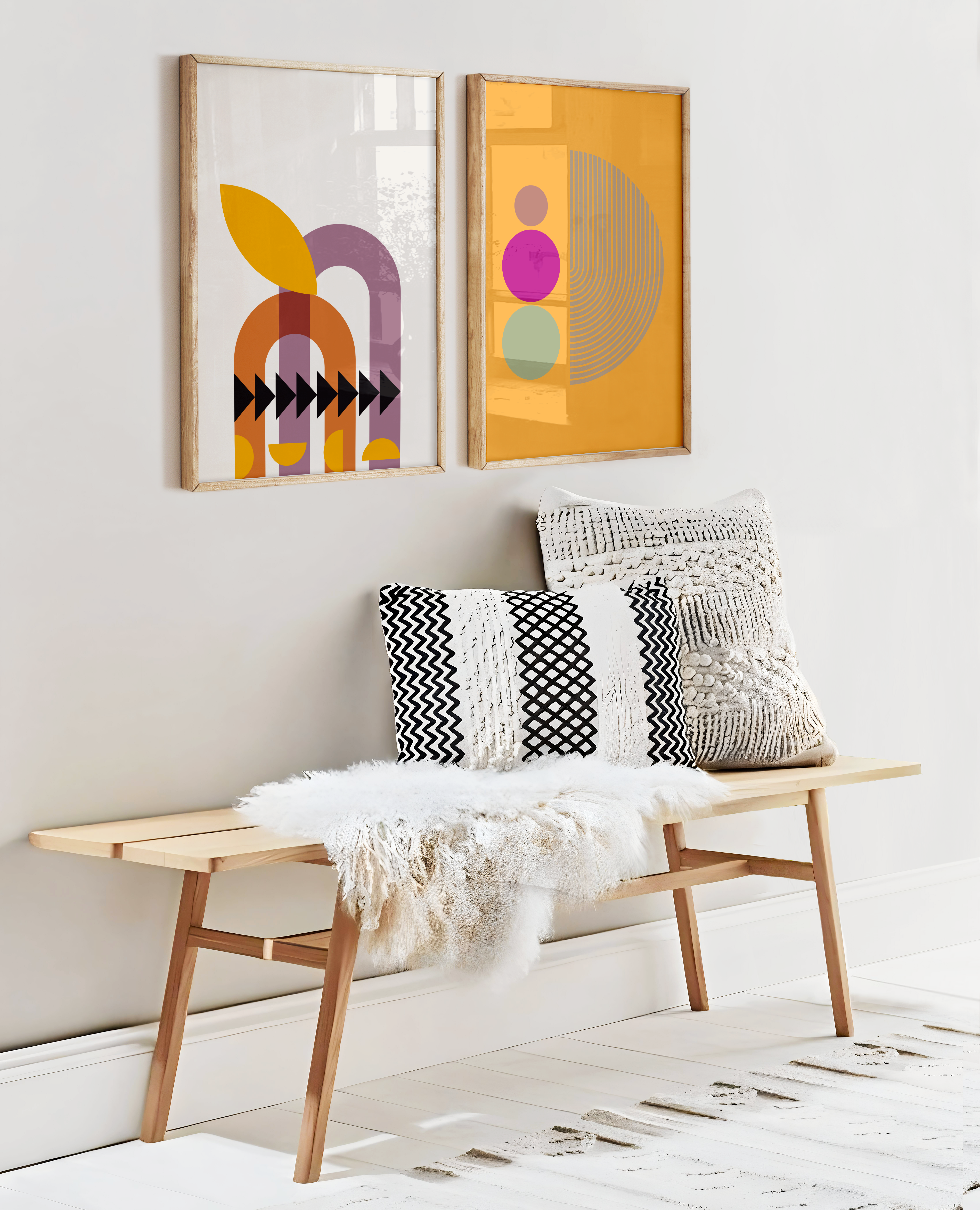 Abstract Orange Retro