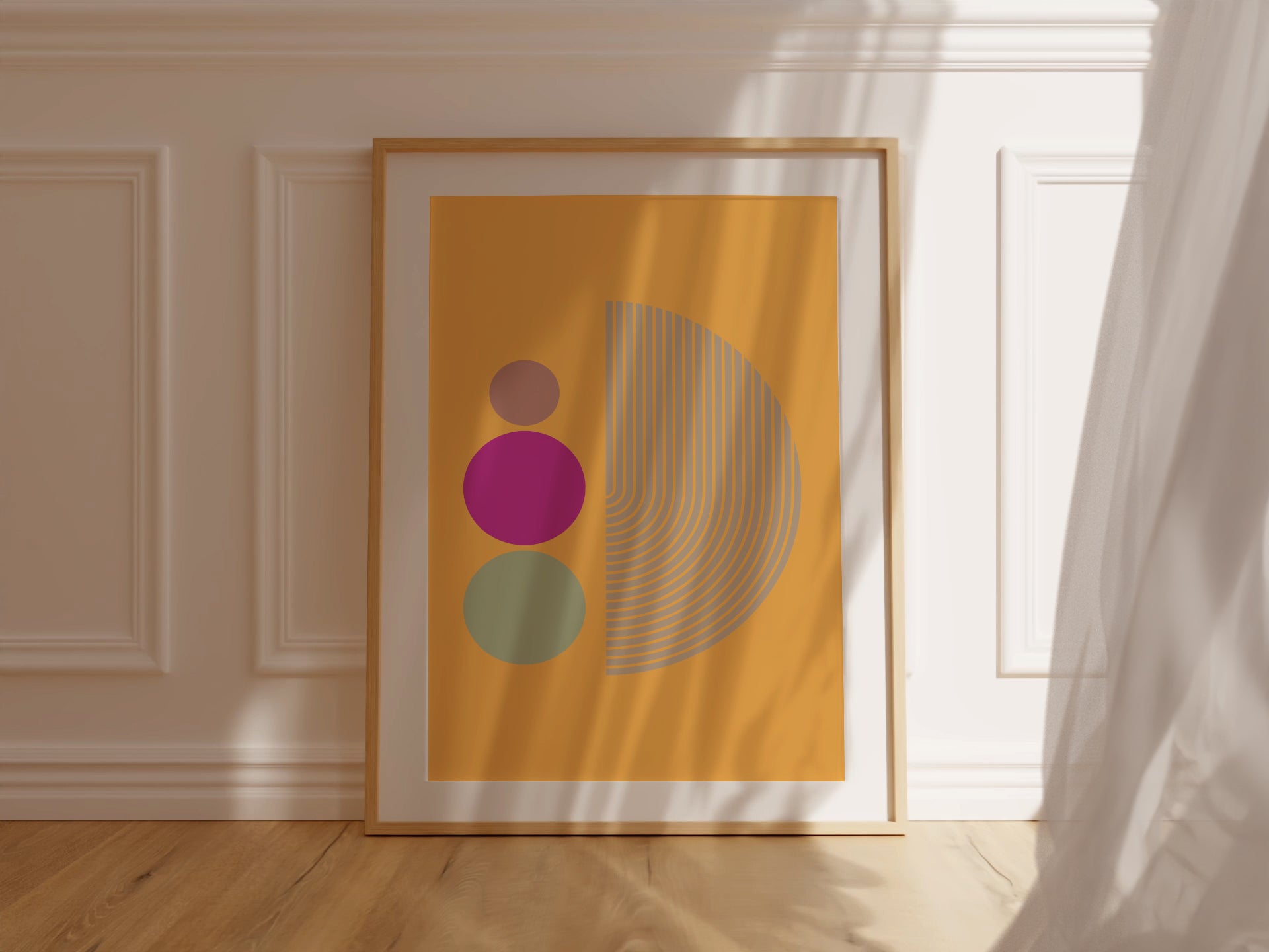 Abstract Orange Retro