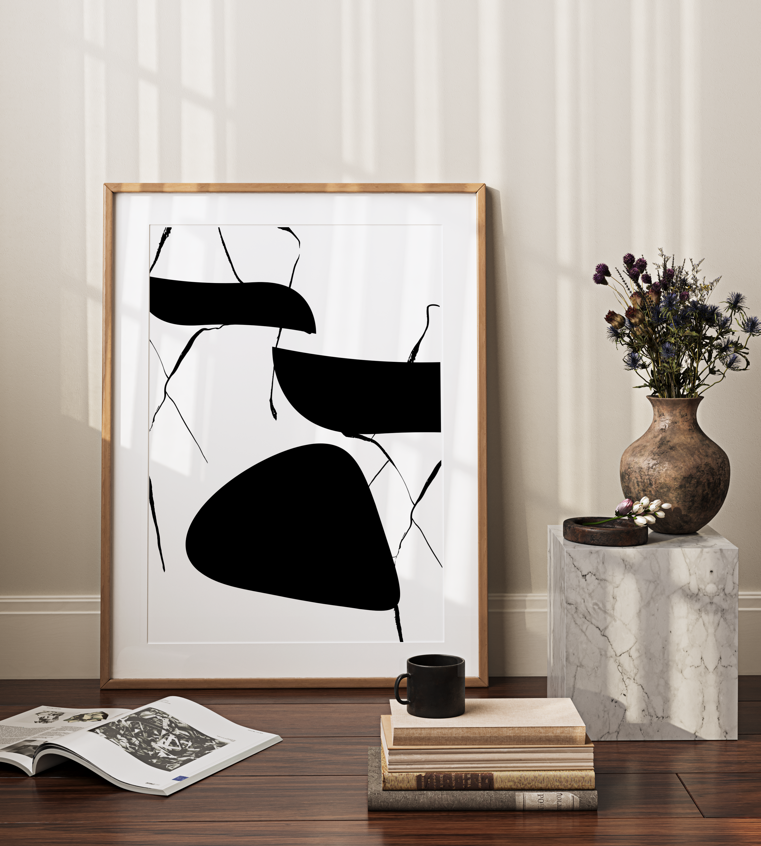 Abstract Black Shapes 1