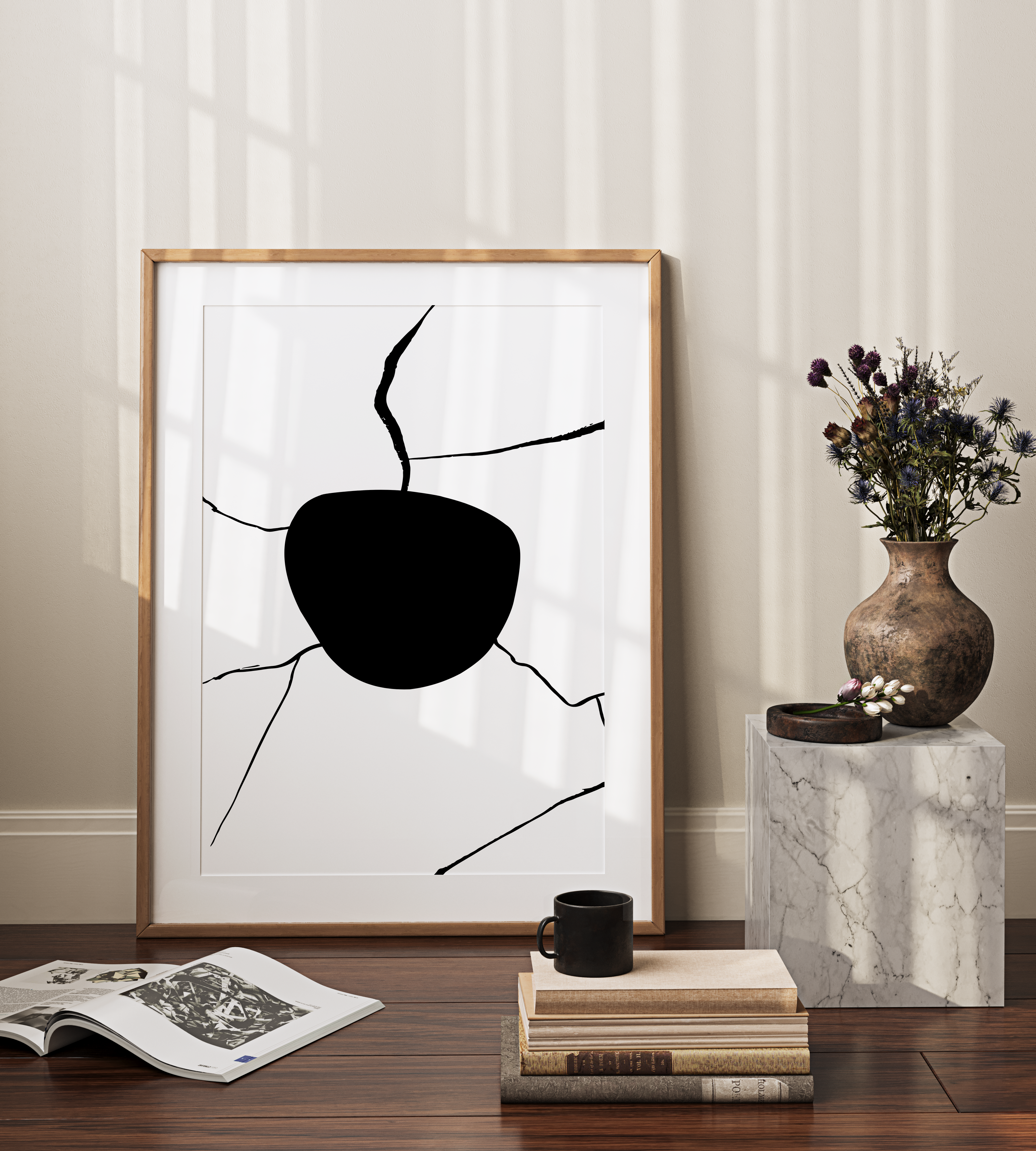 Abstract Black Shapes 2