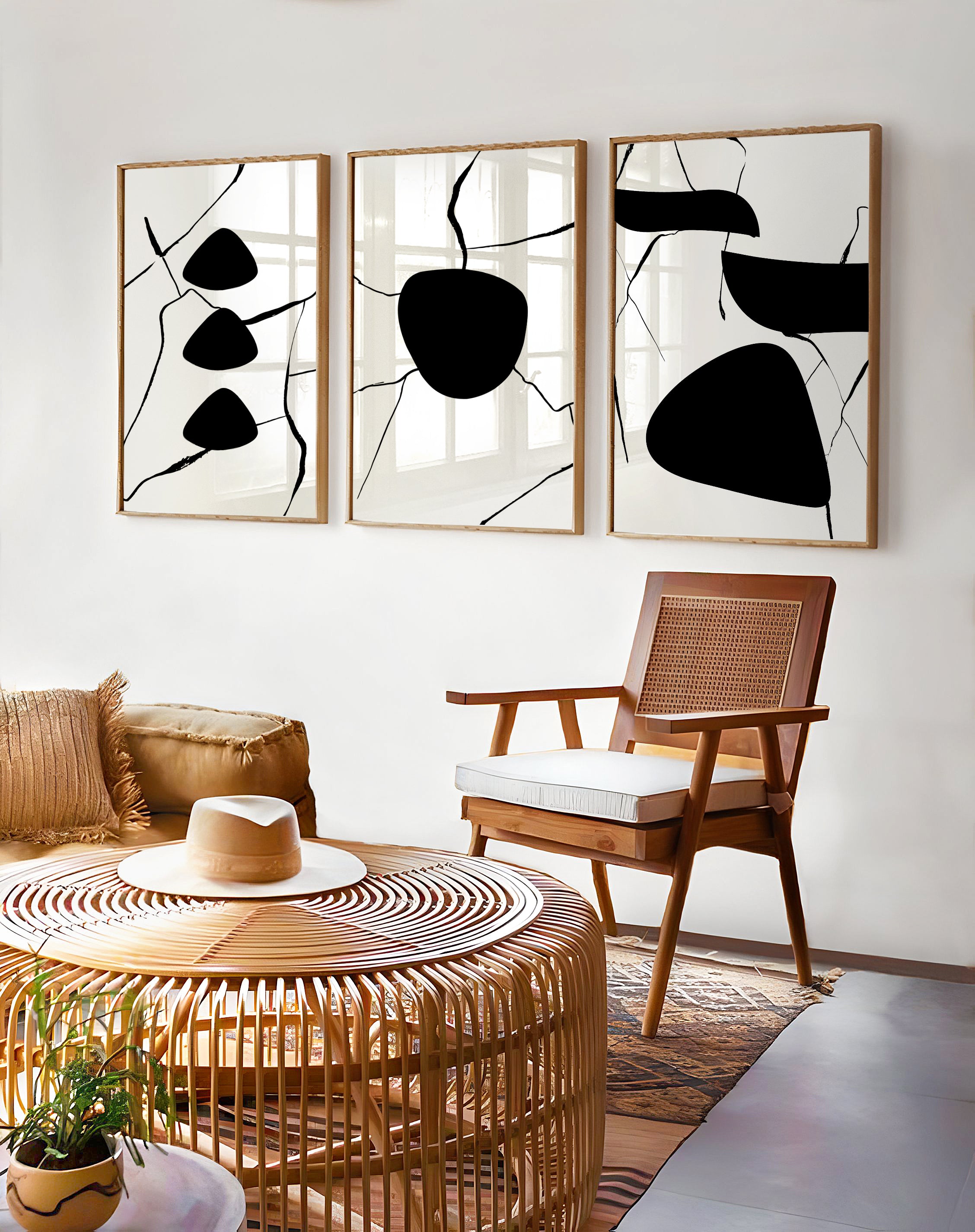 Abstract Black Shapes 3