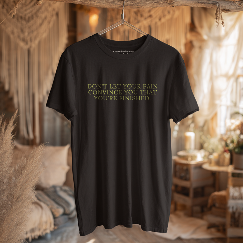 "Don’t Let Pain Define You" Lime Green Empowering T-Shirt