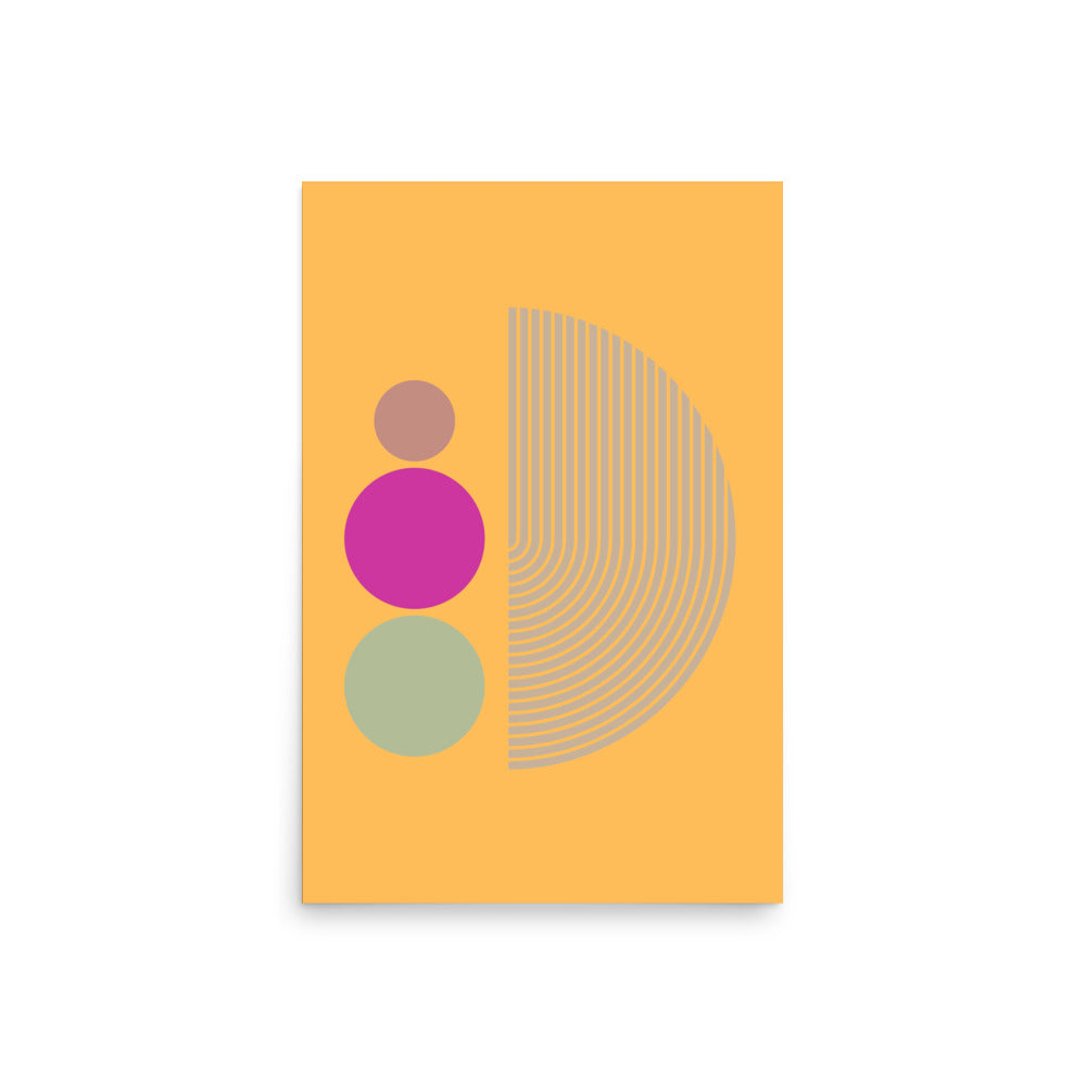 Abstract Orange Retro