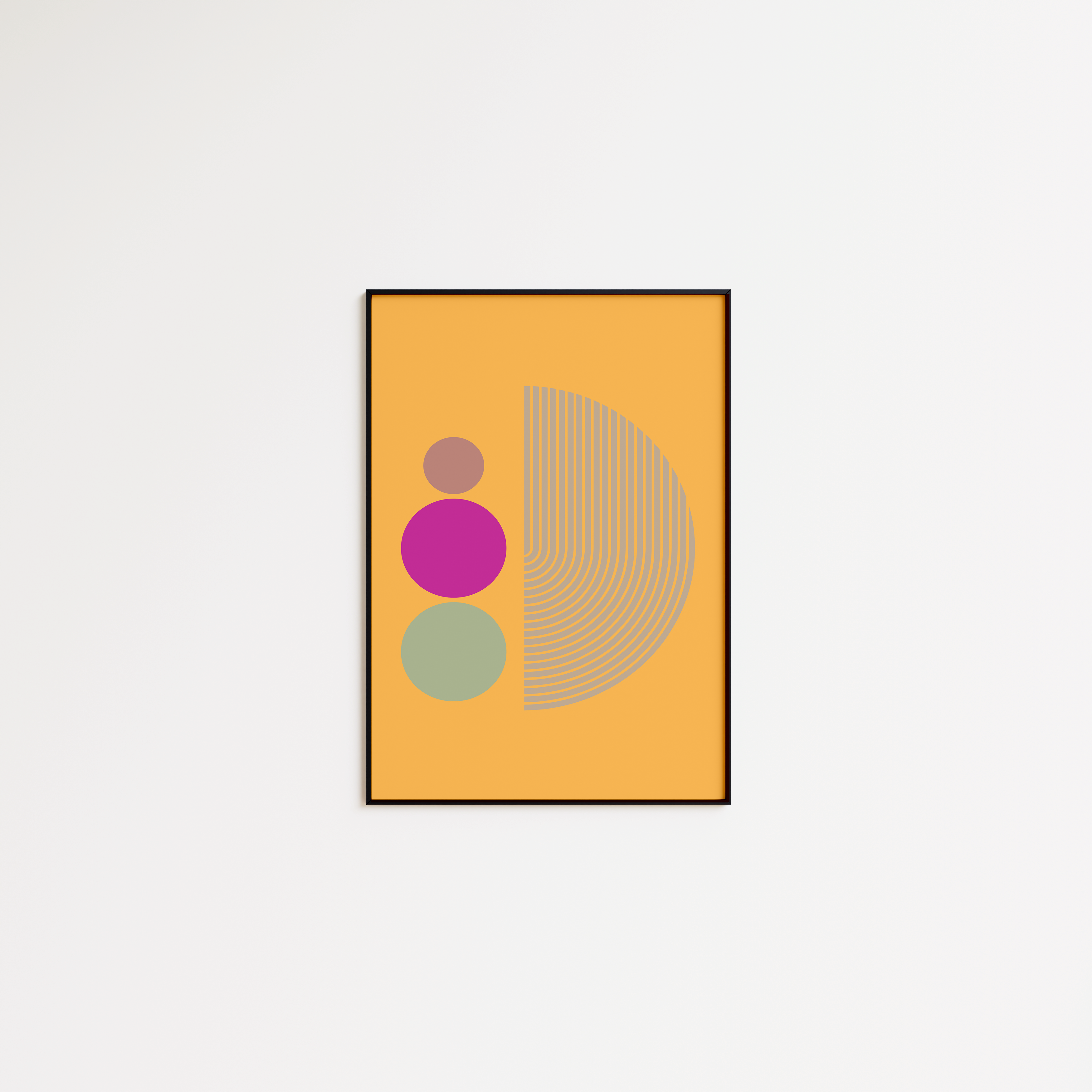Abstract Orange Retro