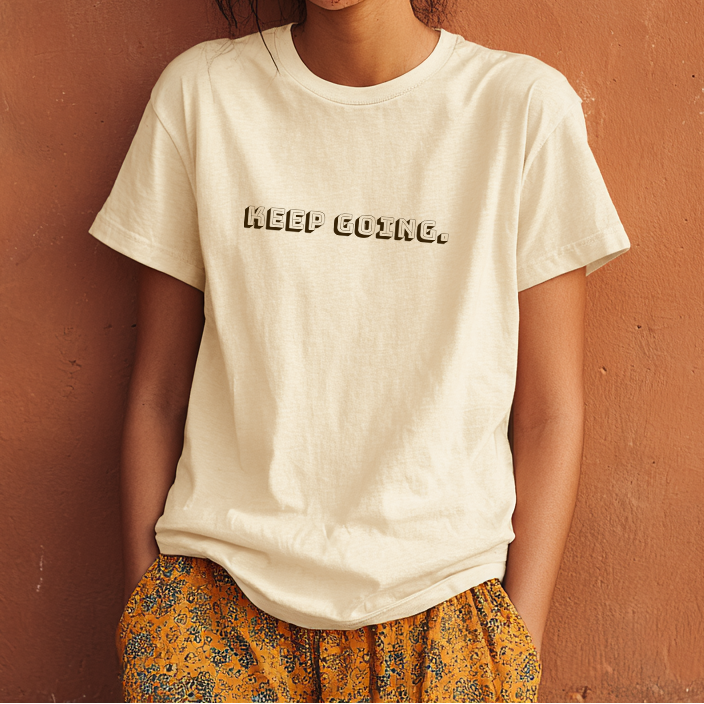 "Keep Going" Bungee Motivational Resilience T-Shirt