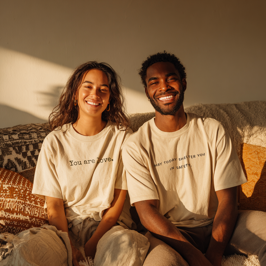 “May Today Hold You in Safety.” Comforting T-Shirt