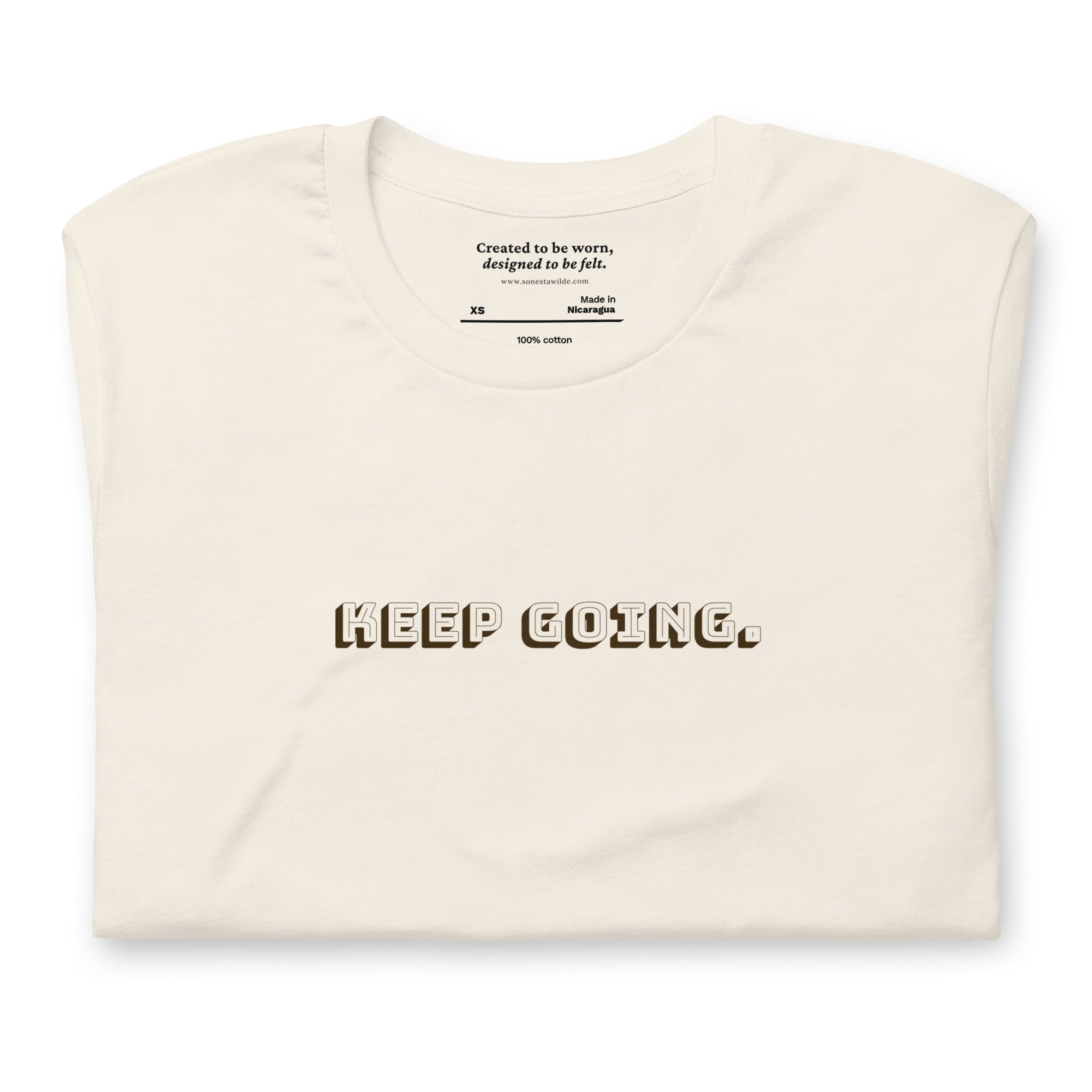 Keep Going T-Shirt: Motivational resilience shirt for everyday wear