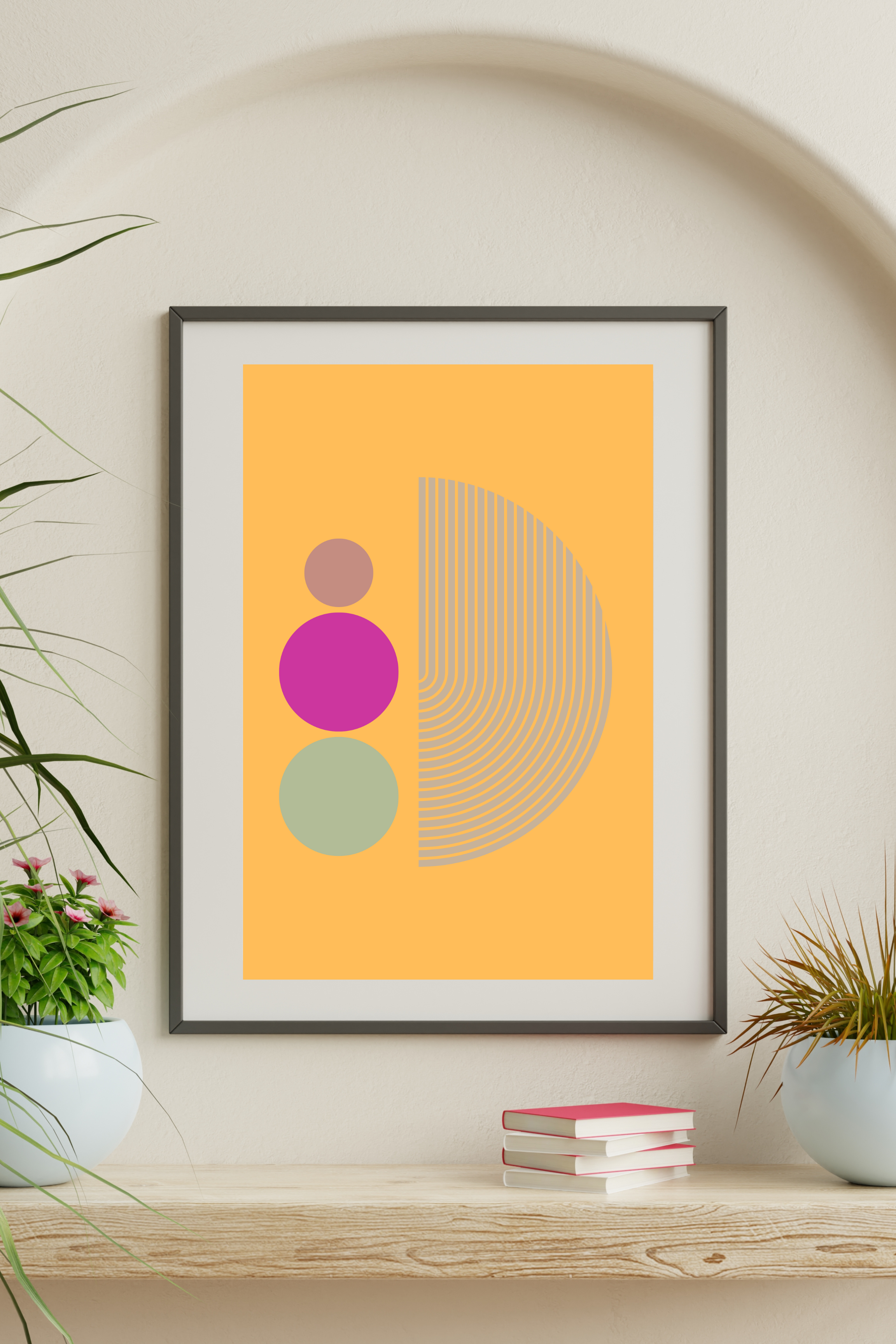 Abstract Orange Retro