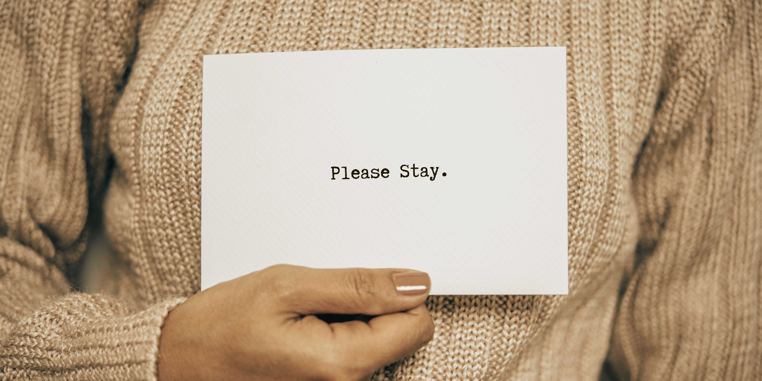 Please Stay: A Letter for the One Who Feels Done