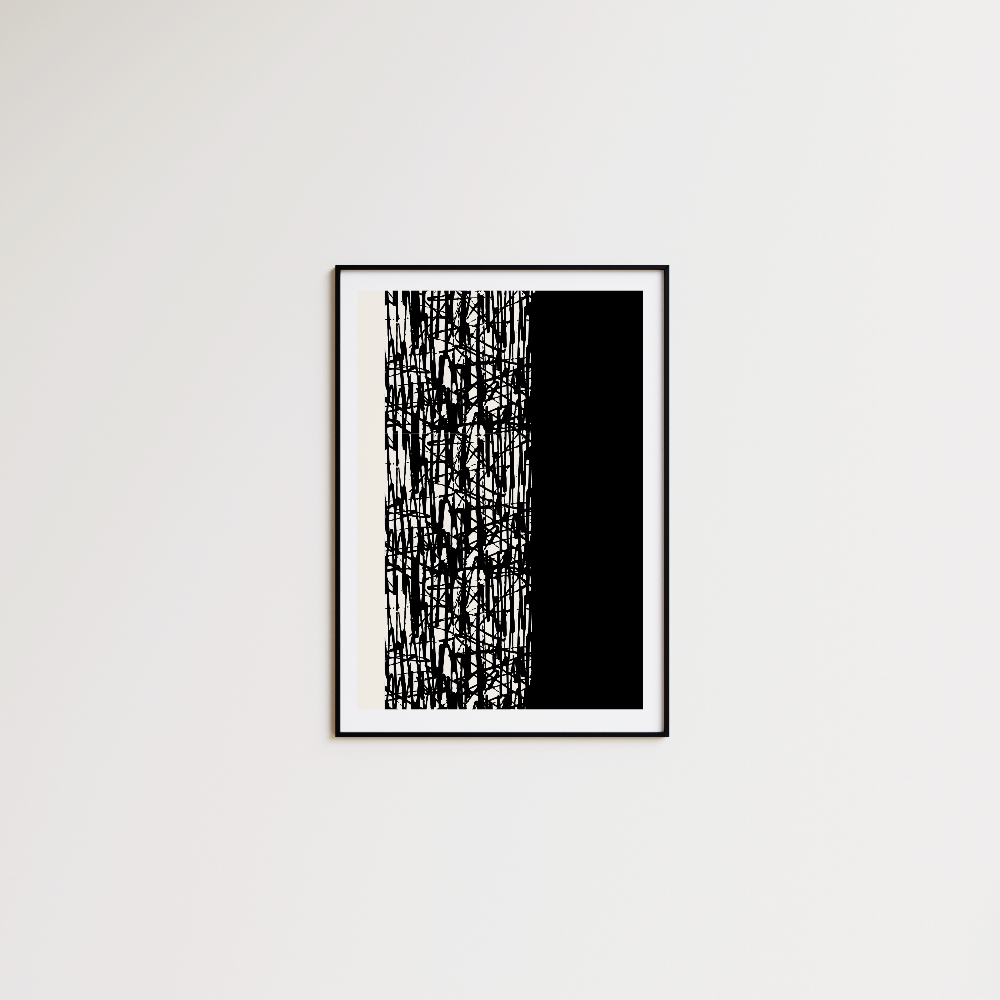 Abstract Black Ink