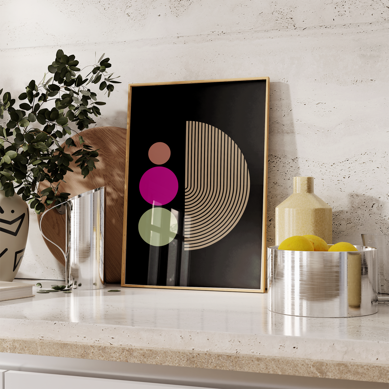 Abstract Black Retro