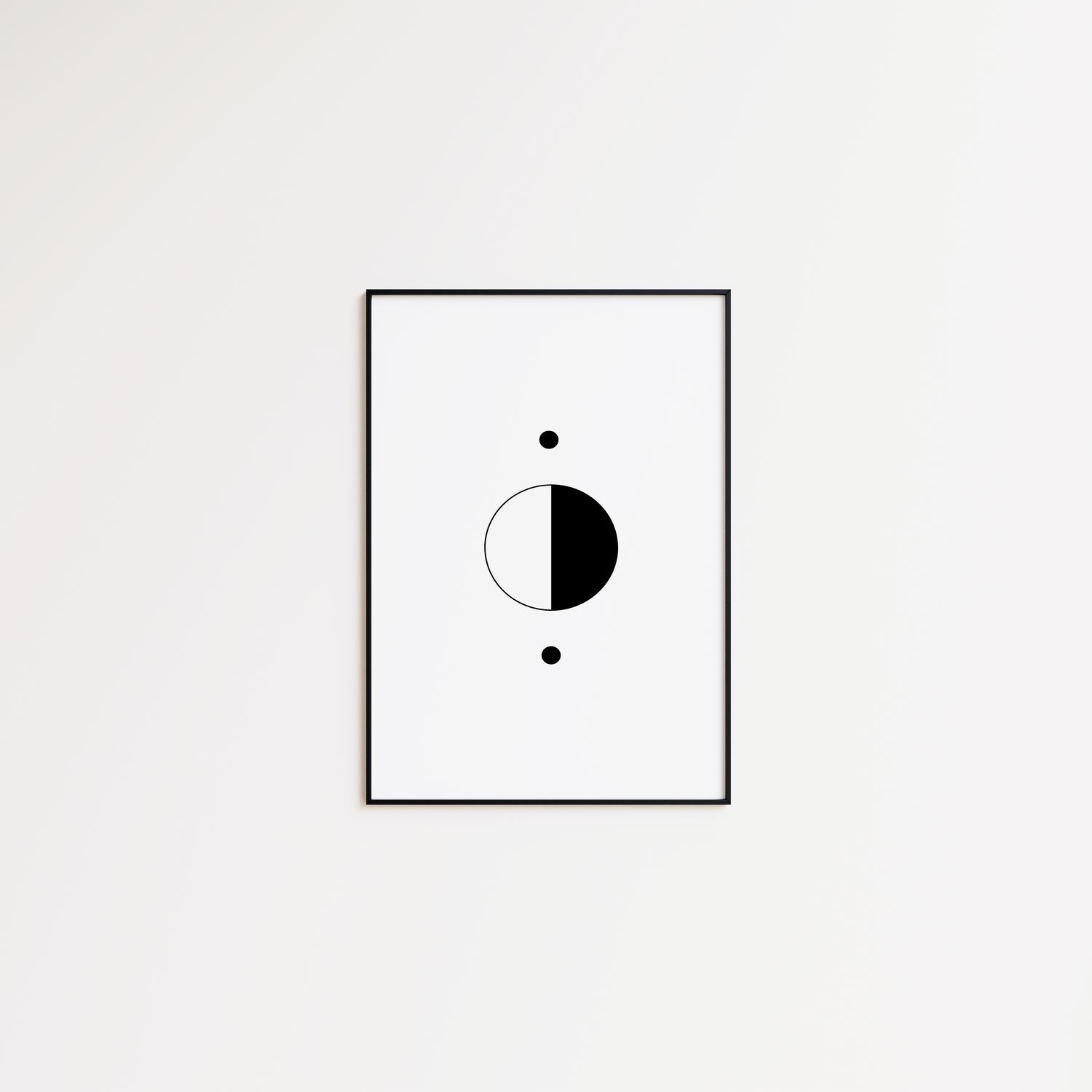 Abstract Black and White Circles