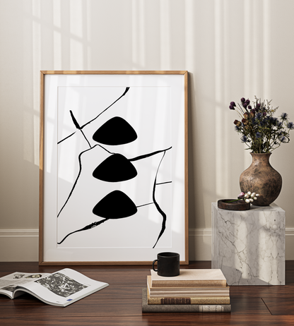 Abstract Black Shapes 3
