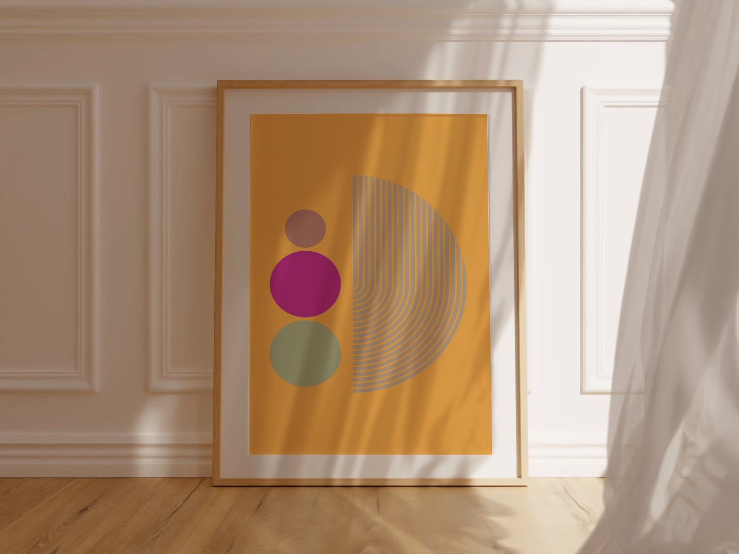 Abstract Orange Retro