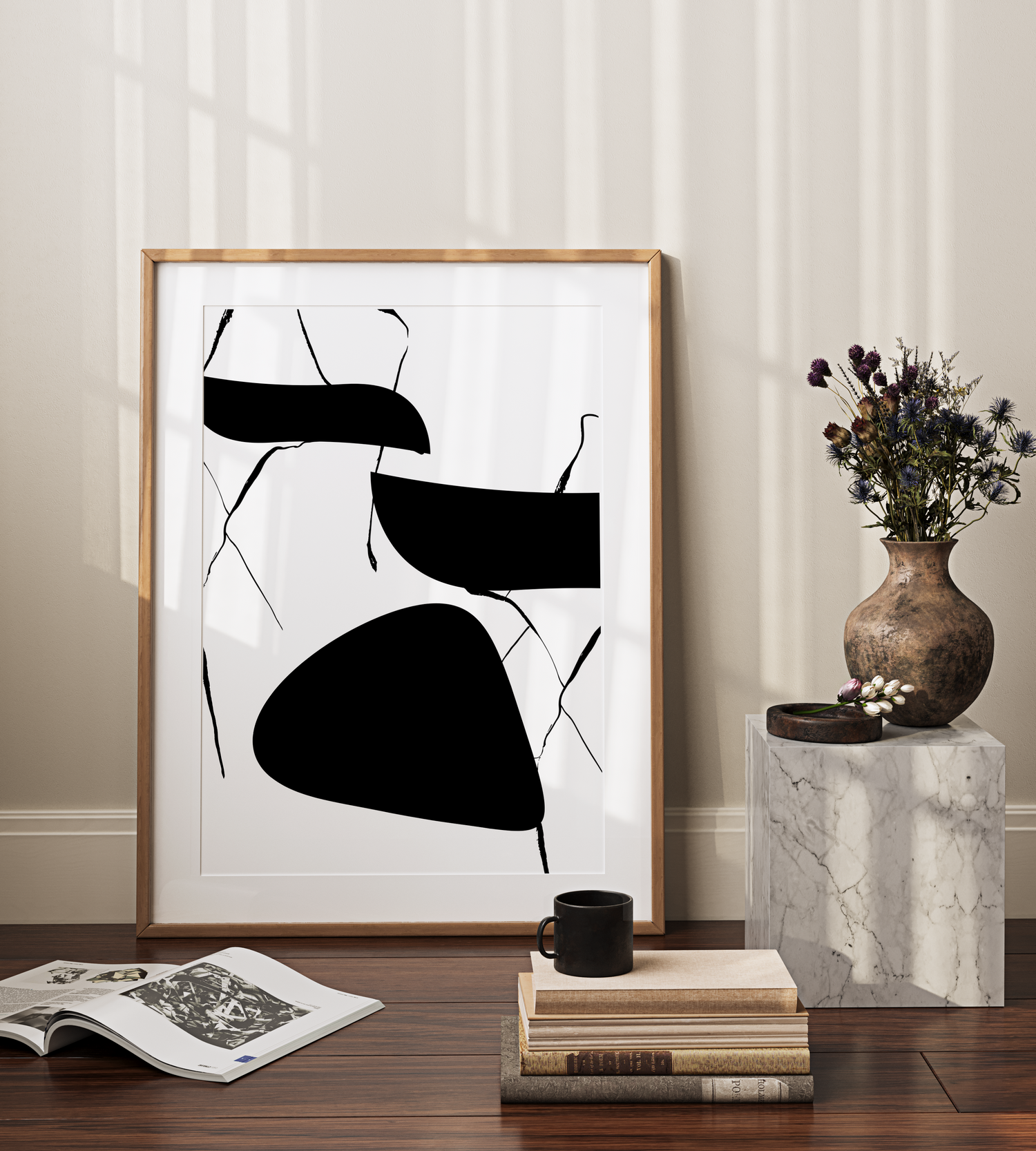 Abstract Black Shapes 1
