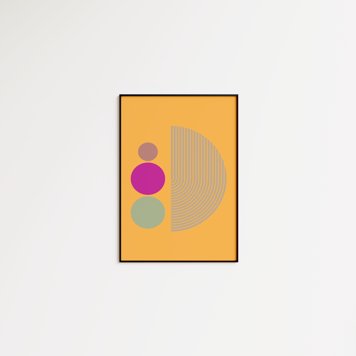 Abstract Orange Retro