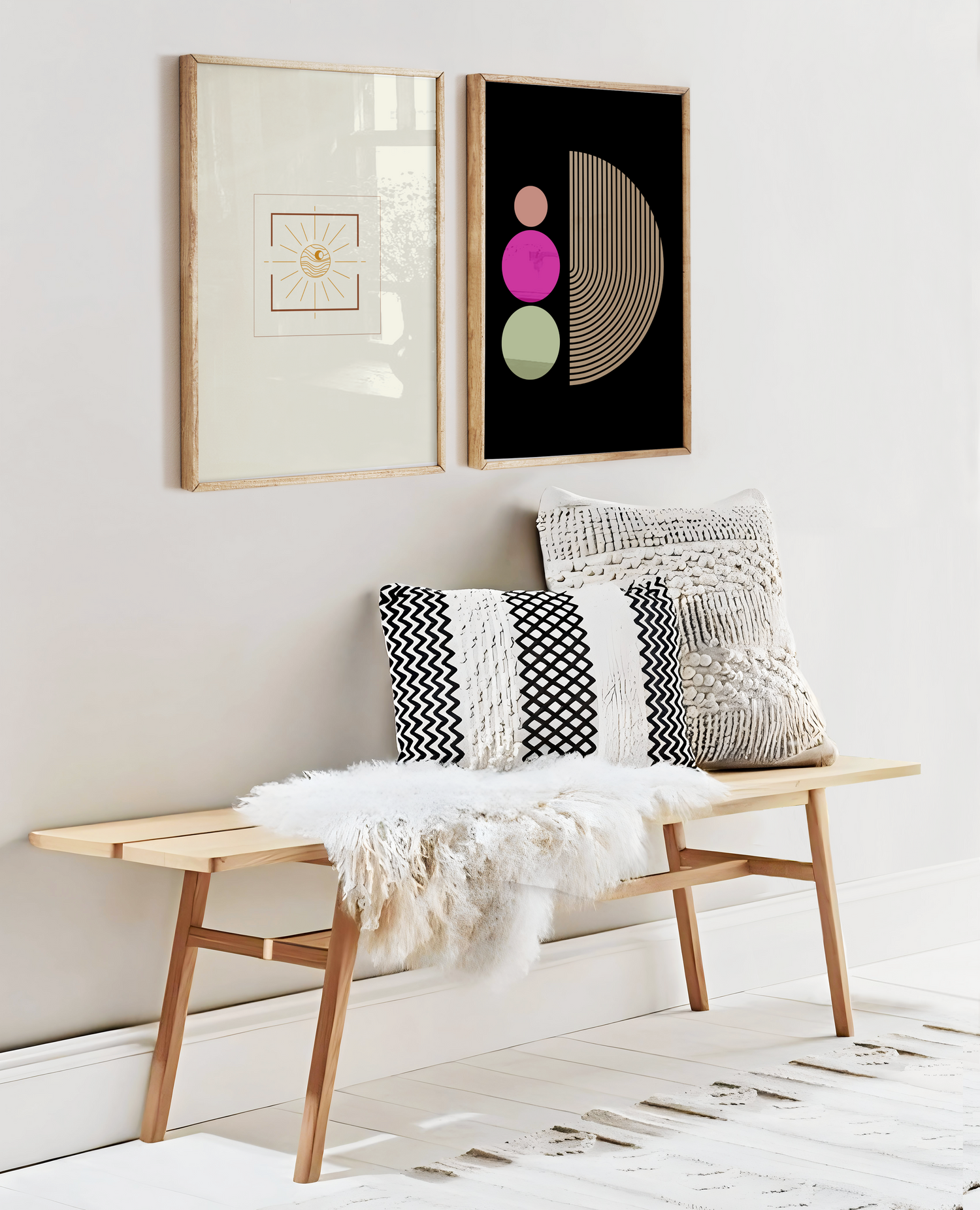 Abstract Black Retro