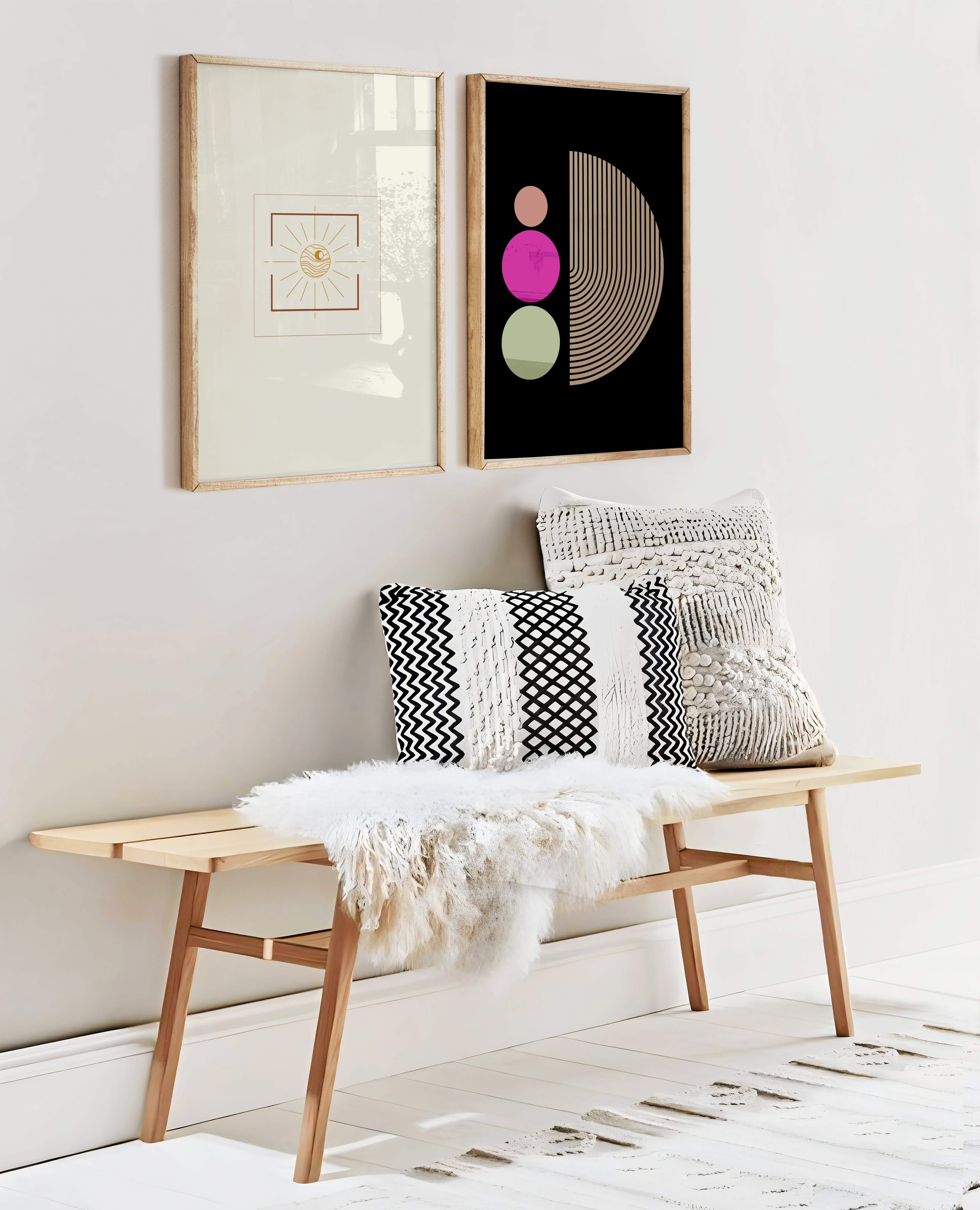 Abstract Black Retro