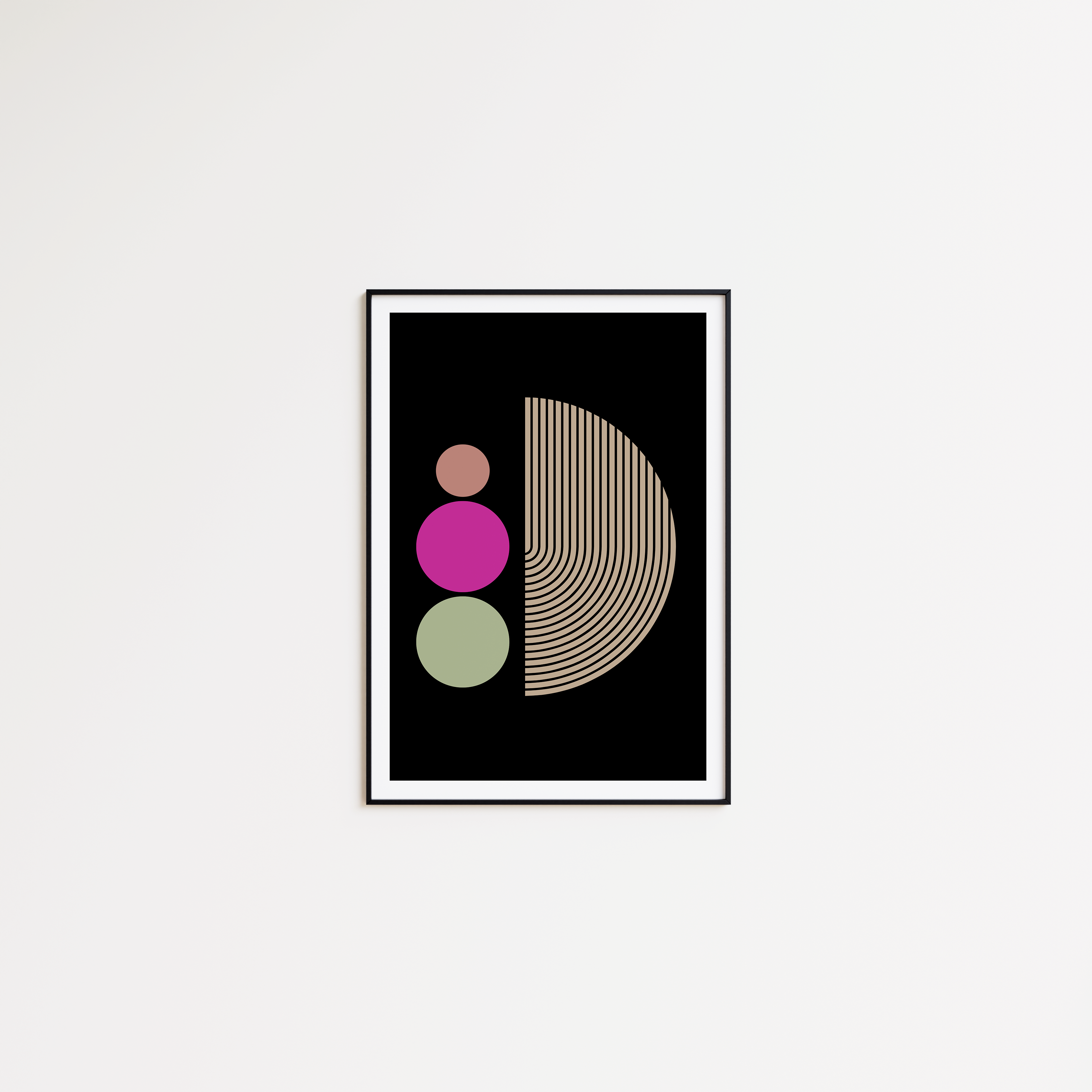 Abstract Black Retro