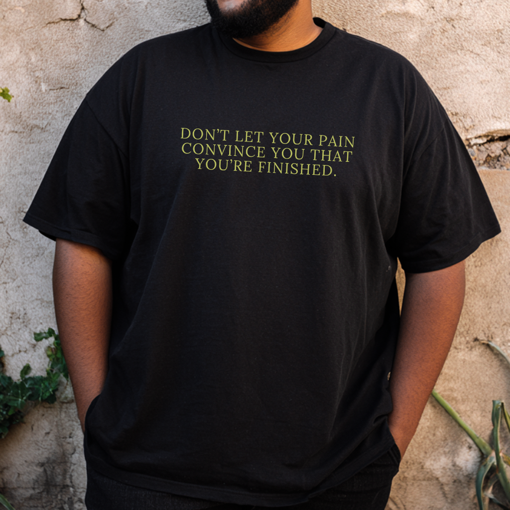 "Don’t Let Pain Define You" Lime Green Empowering T-Shirt