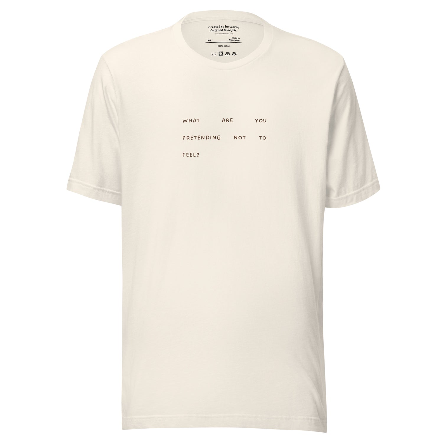 &quot;What are you pretending not to feel?&quot; Reflection T-Shirt