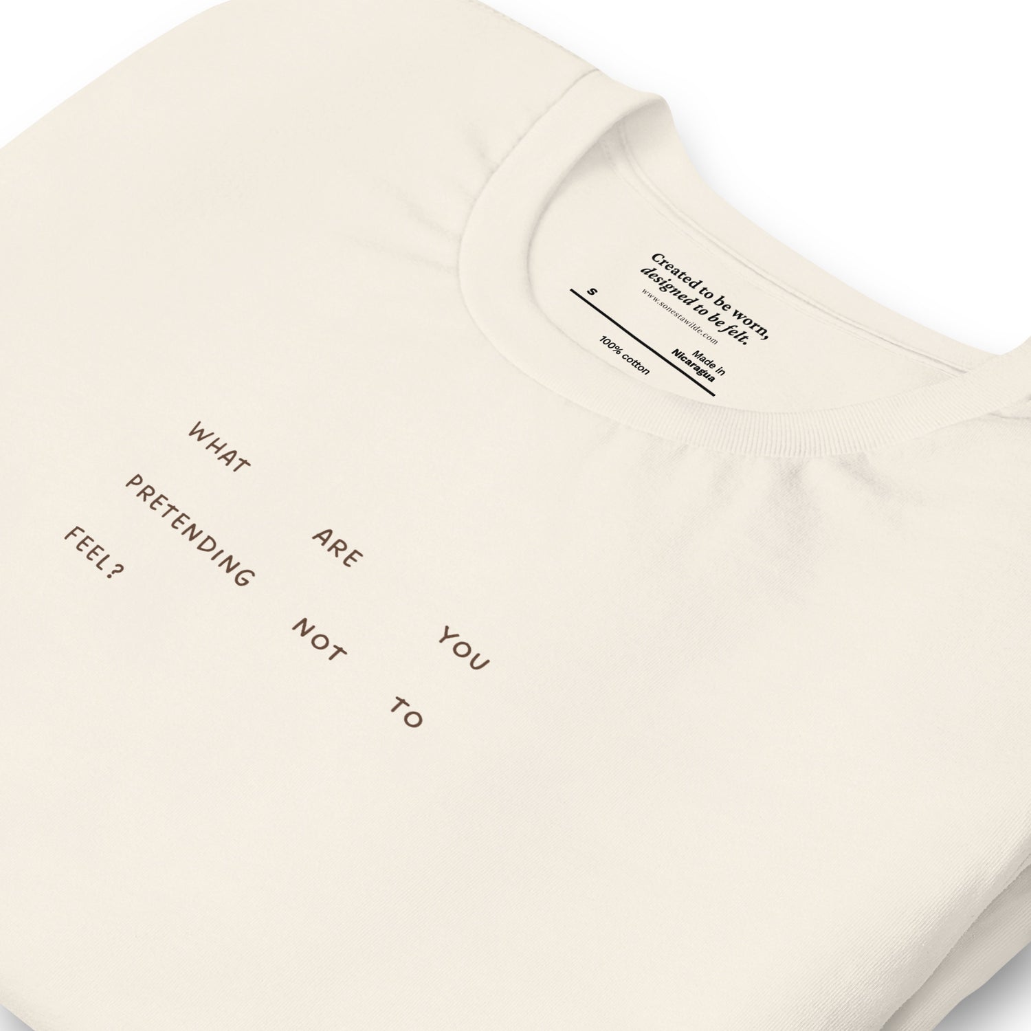 &quot;What are you pretending not to feel?&quot; Reflection T-Shirt