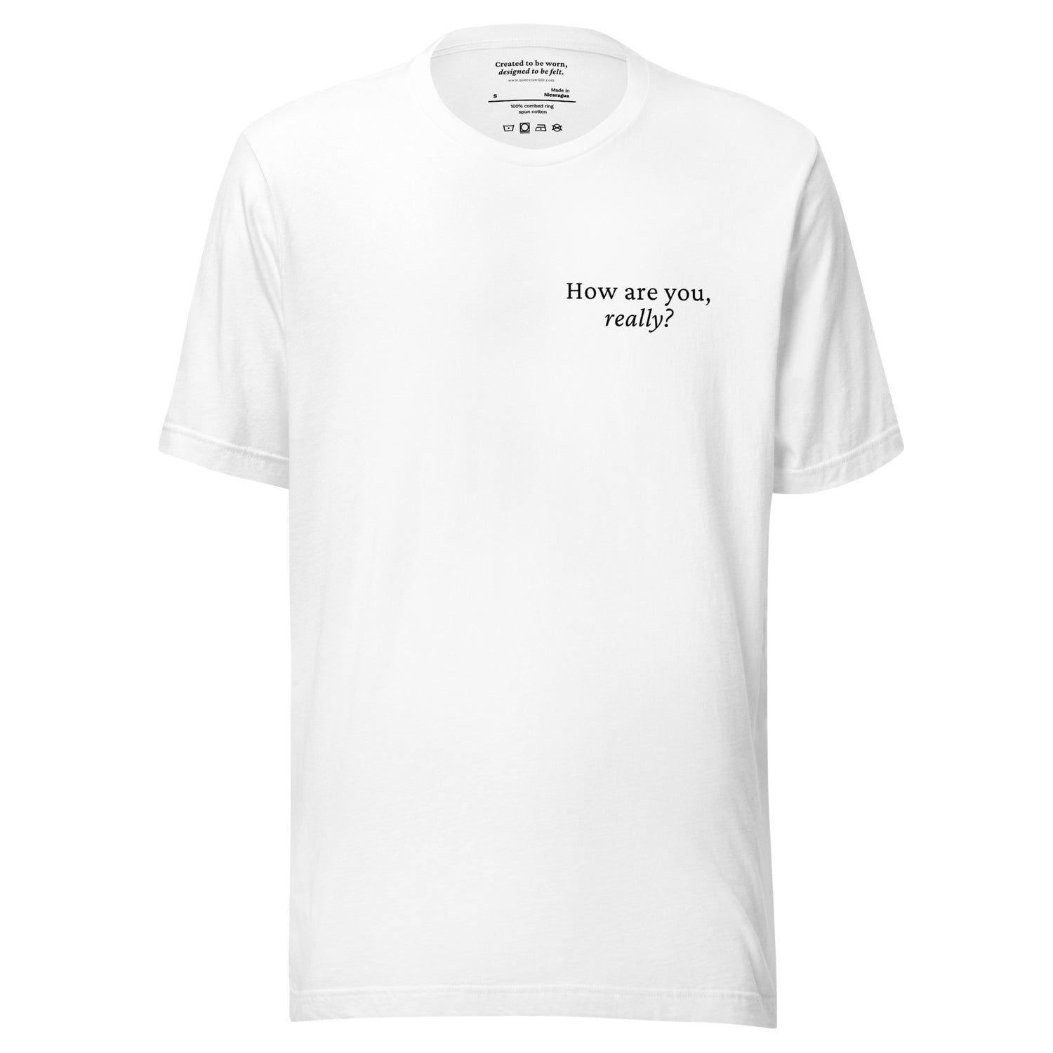 How Are You, Really?: A Reflective Mental Health Check-In T-Shirt