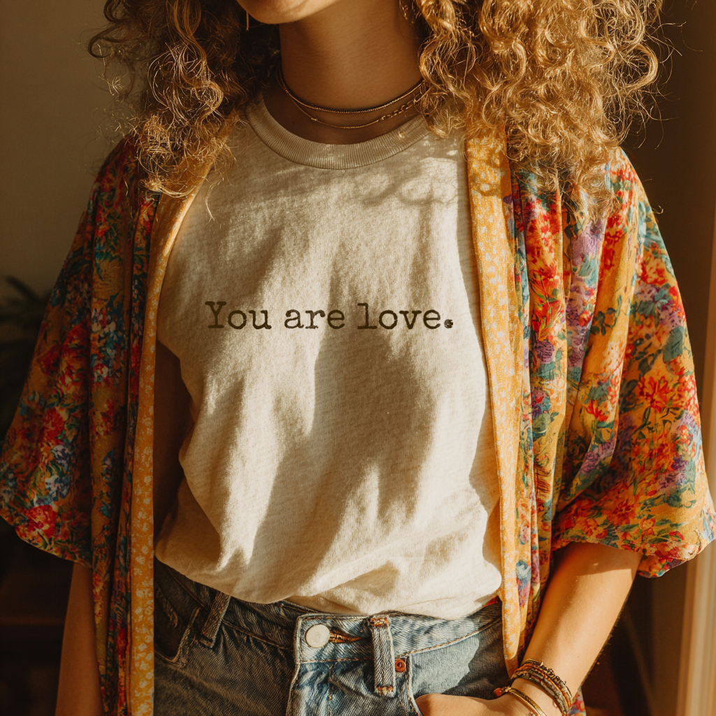 "You are love." Gentle Reminder T-Shirt